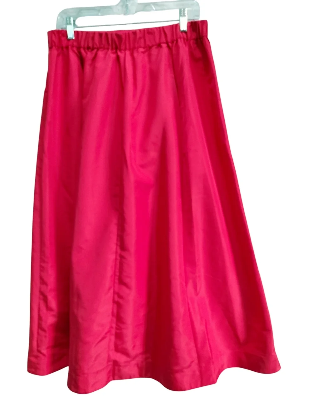 Old Navy The Occasion Coral Satin A-Line Skirt & Crop Top Two Piece Set Size L